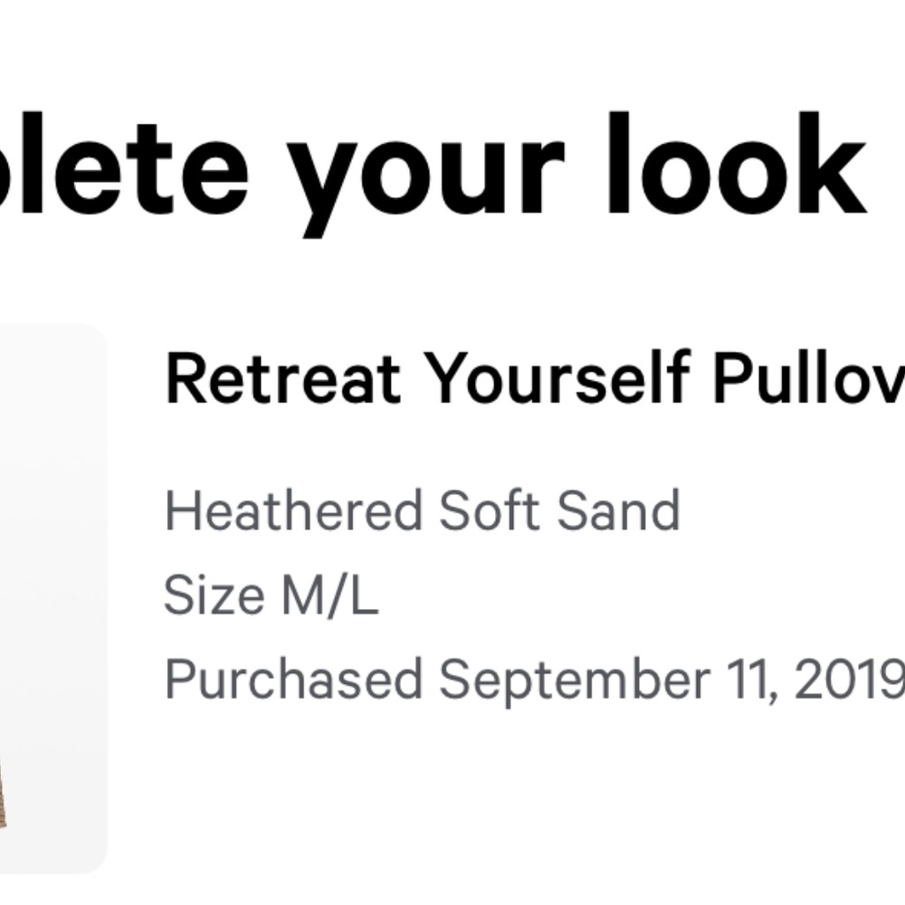 Lululemon Retreat Yourself Pullover - Picture 5 of 5